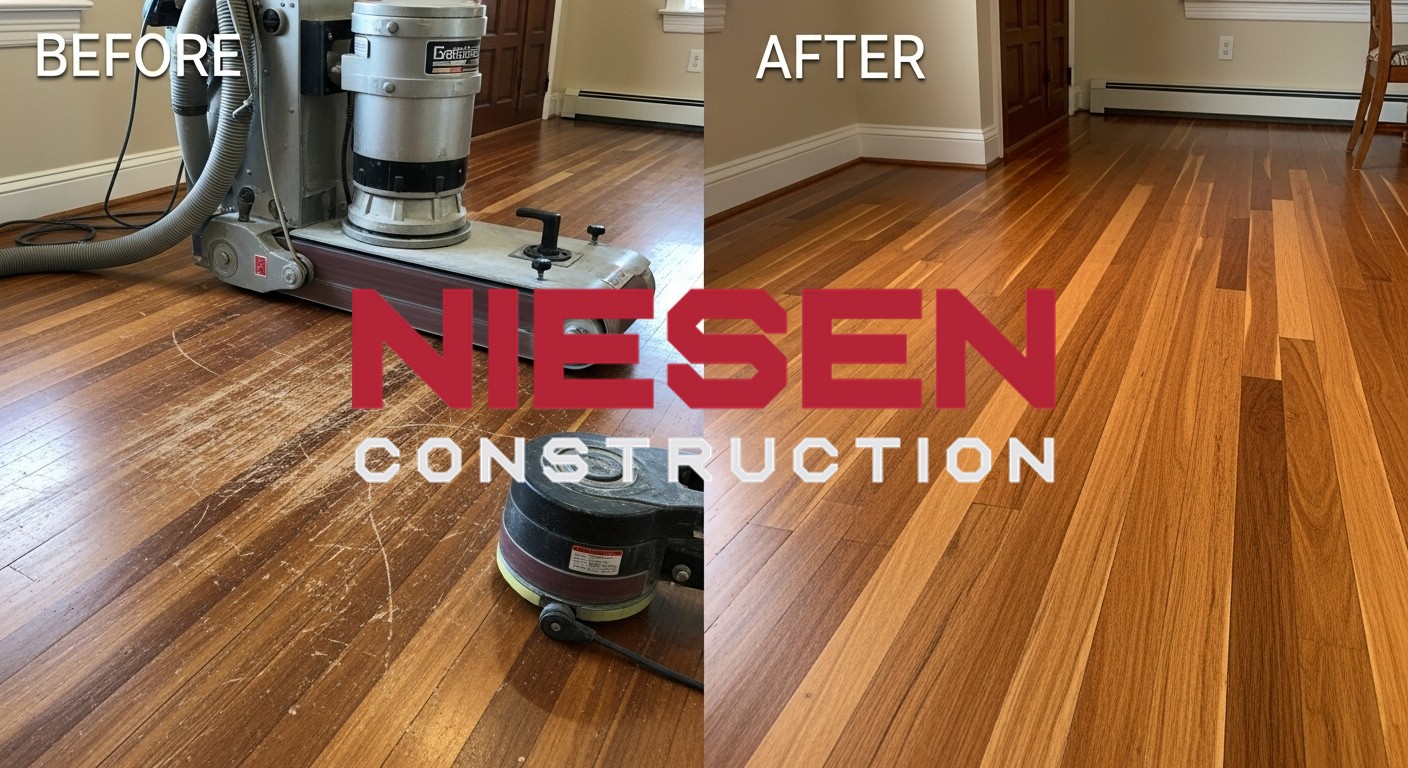 Beautifully restored original hardwood floor