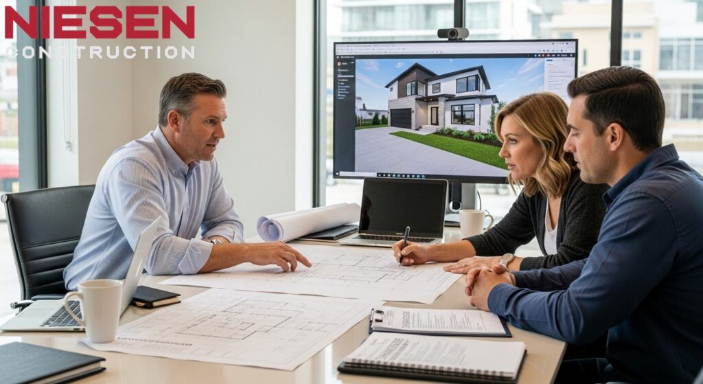 Custom home builder and homeowners