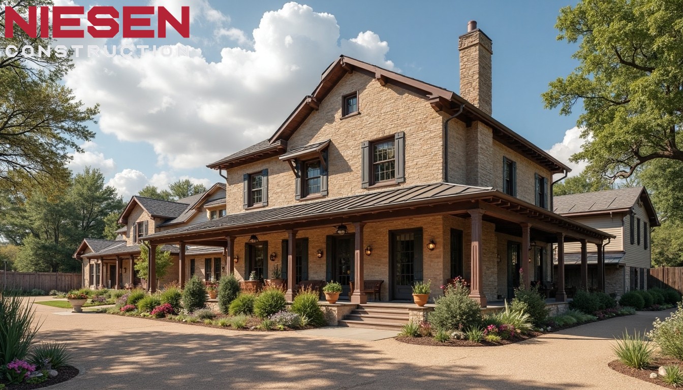 View of a traditional Texas 1800's home