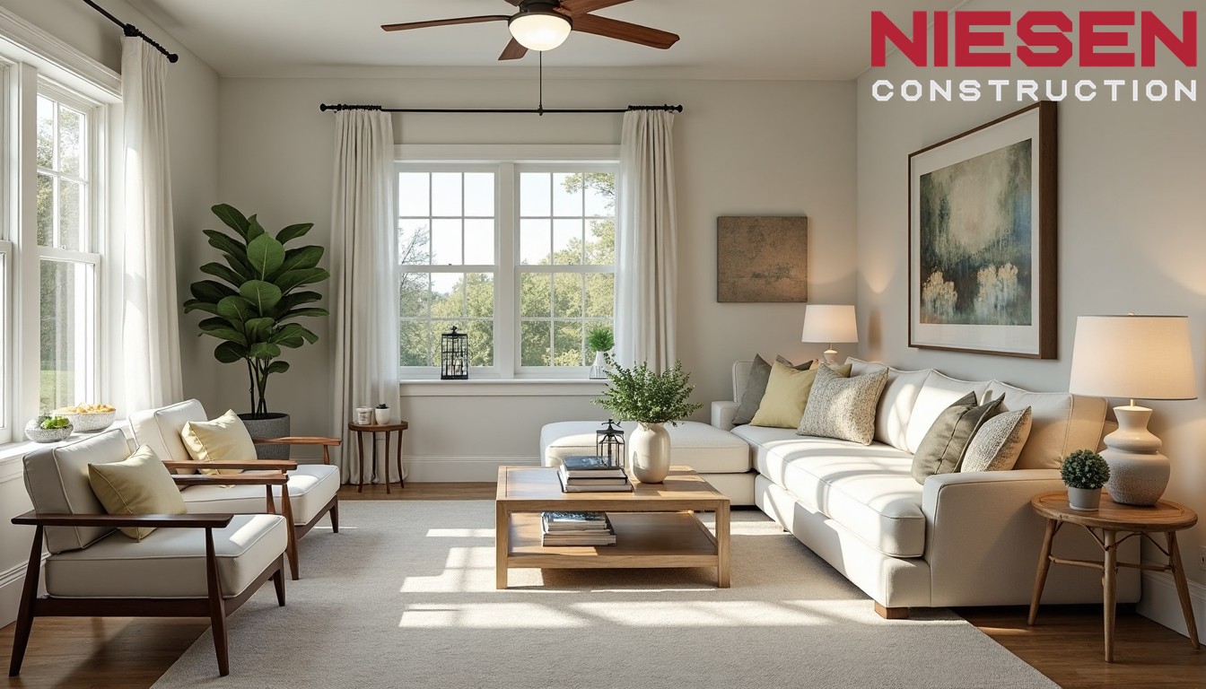 View of a large living space