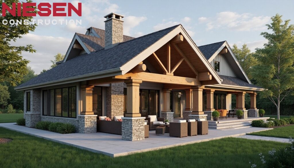View of a outdoor living space extensions