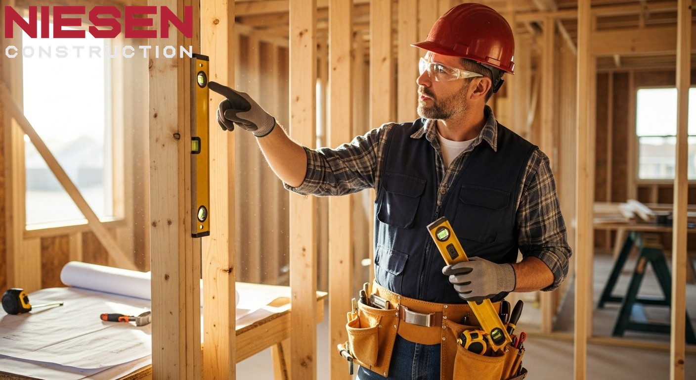 Experienced custom home builder identifying and addressing potential construction