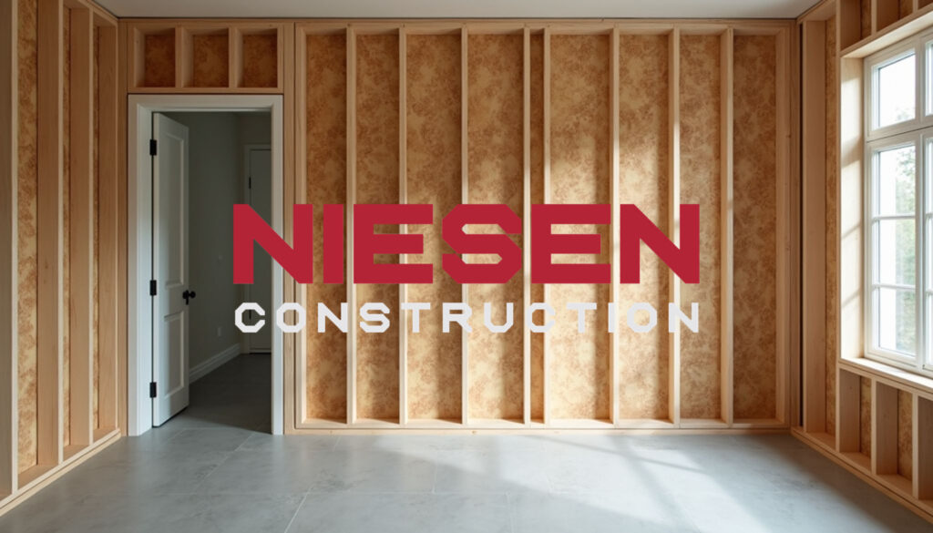 Wall structure in a home that is bring framed.