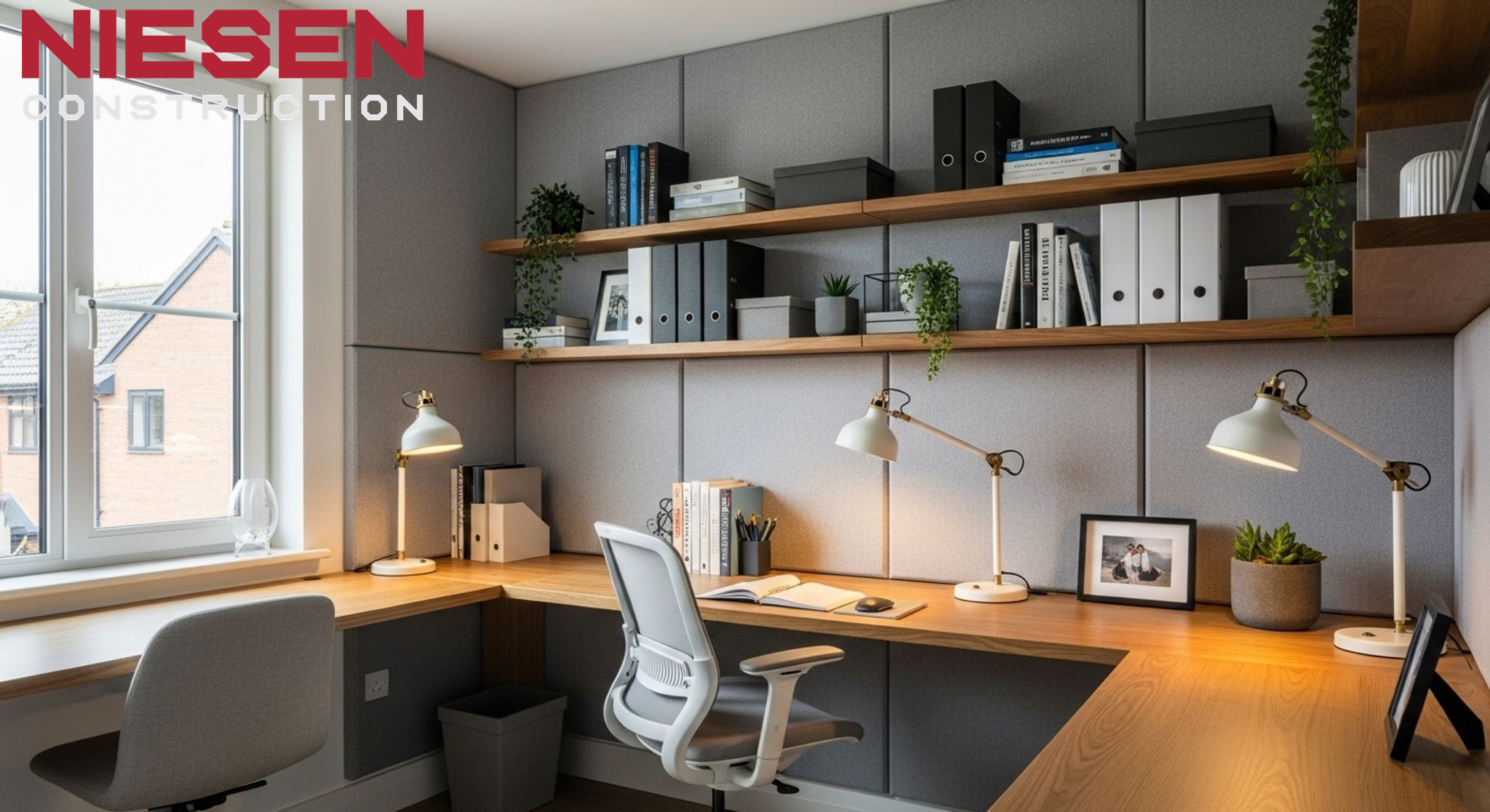 Thoughtfully designed home study area